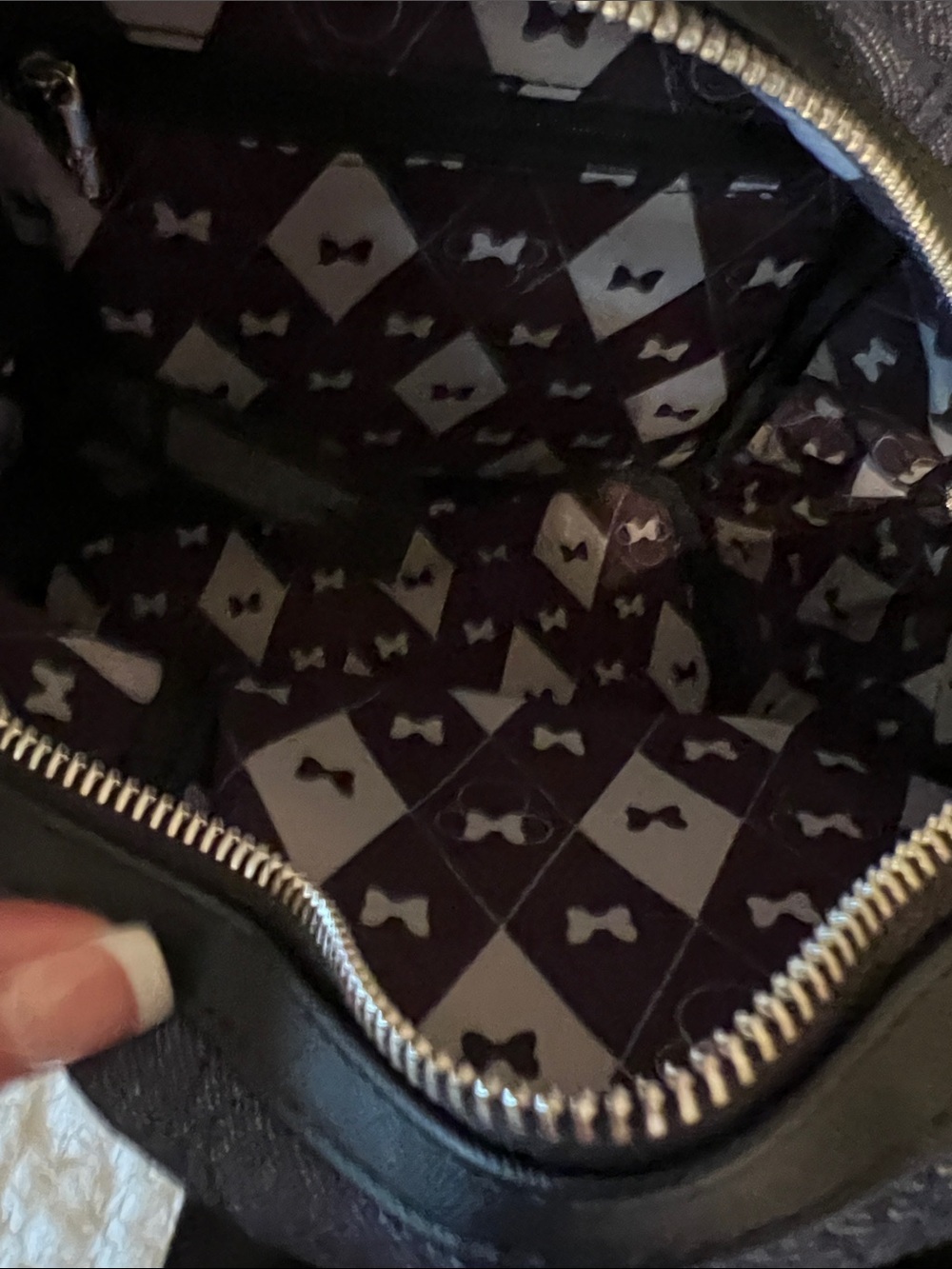 Disney Denim & Bow Loungefly Bag, NWT - Picture 6 of 7